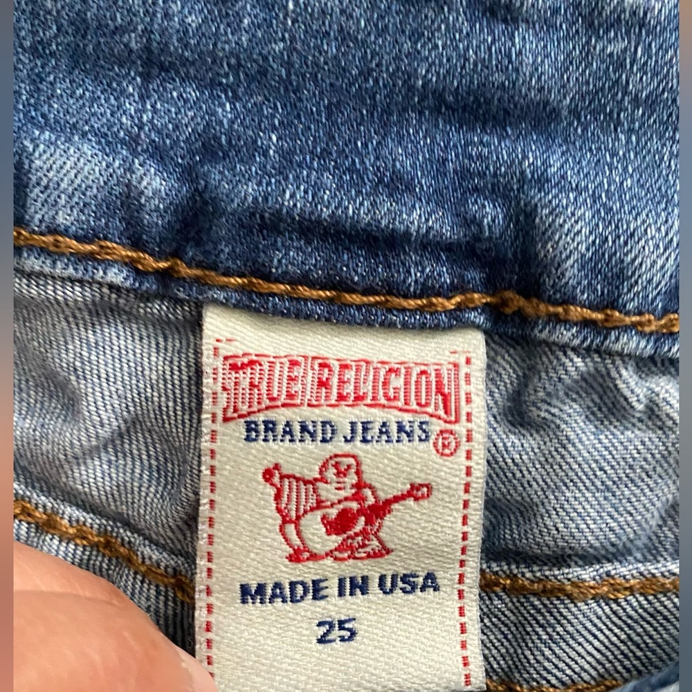 True Religion Pre-Owned Jean Shorts Size 25 “as is” - Picture 8 of 11